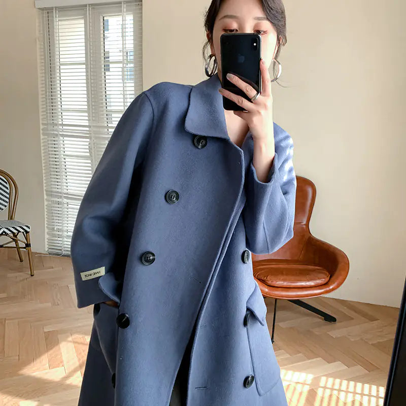 2020 Autumn Winter Women&#39;s Luxury Cashmere Coat