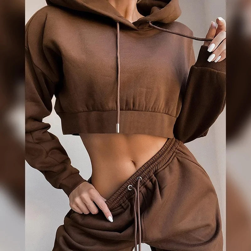 2 Piece Set Sweatsuits Women's Sweatshirt and Sweatpants - Rieworkes
