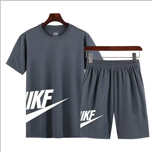 Luxury Men's T-Shirt and Shorts Set for Teens (2 Pieces)